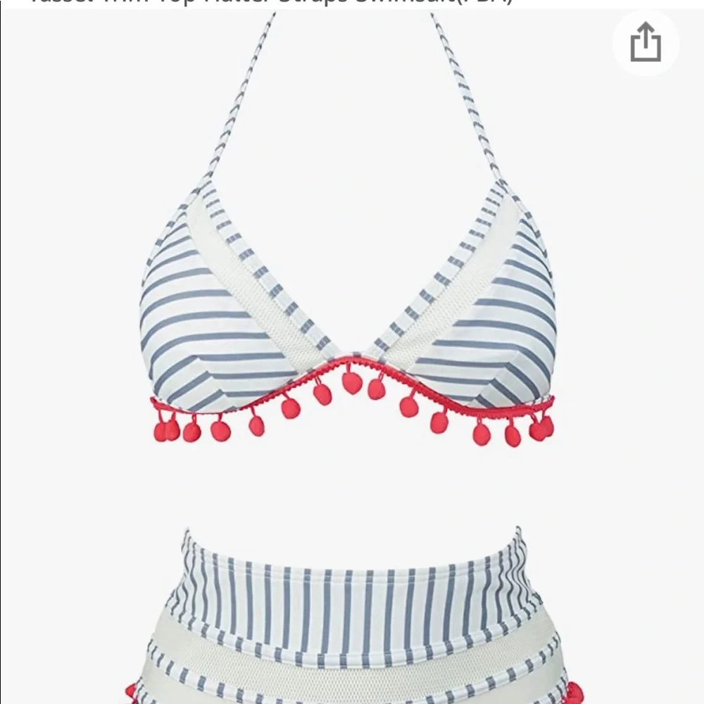 🤩HP! - Hi Waist Pom Pom Bikini - Picture 2 of 6